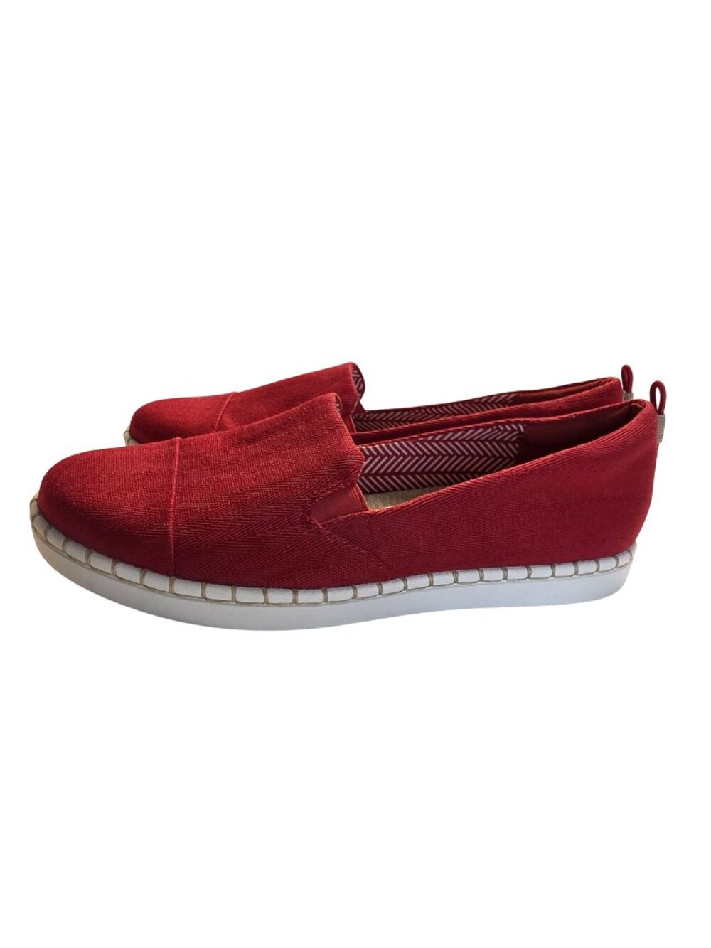 Clarks Cloudsteppers Step Glow Jade Womens 9.5 W Wide Red Slip On Loafers New